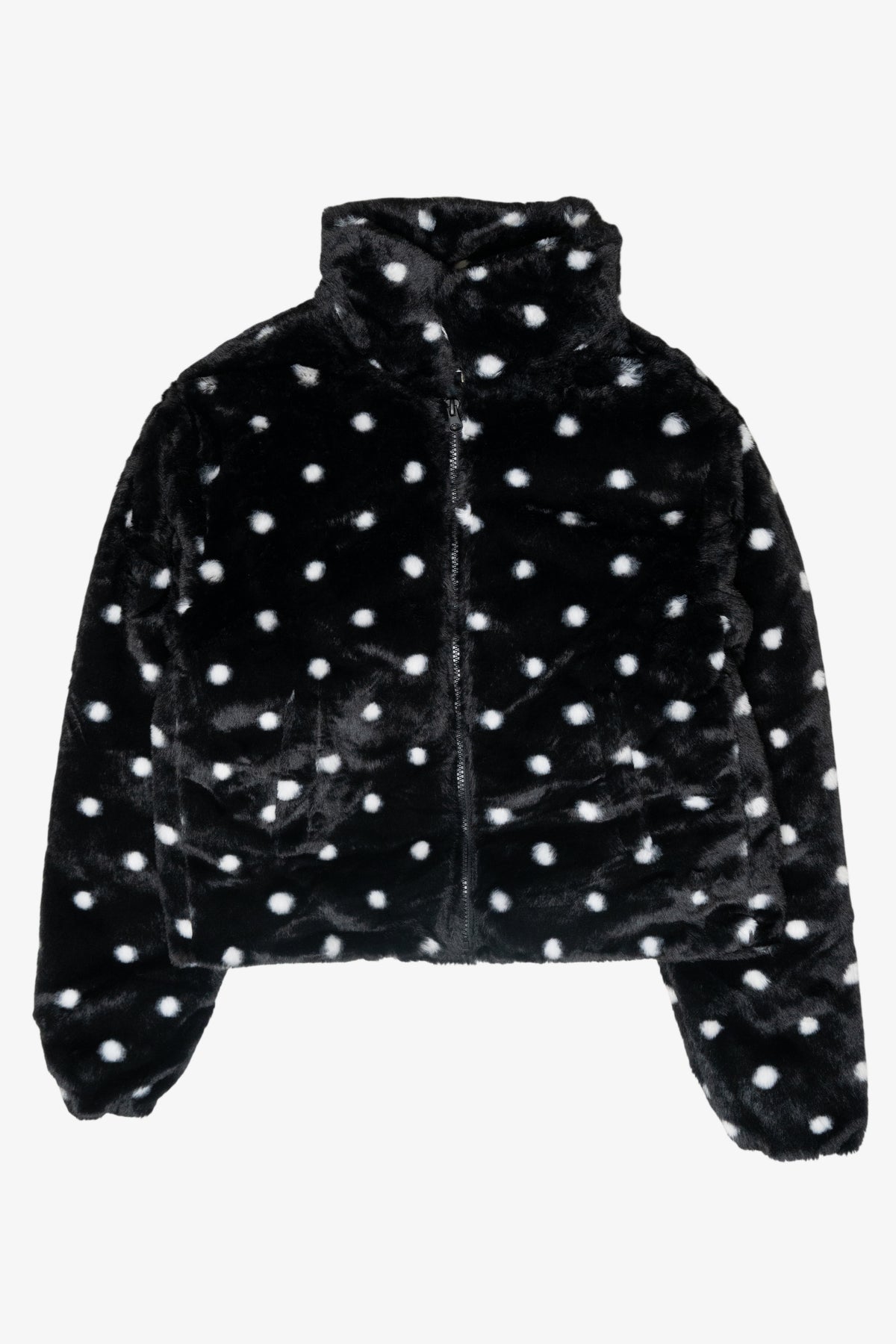 Fuzzy Polka Dot Jacket