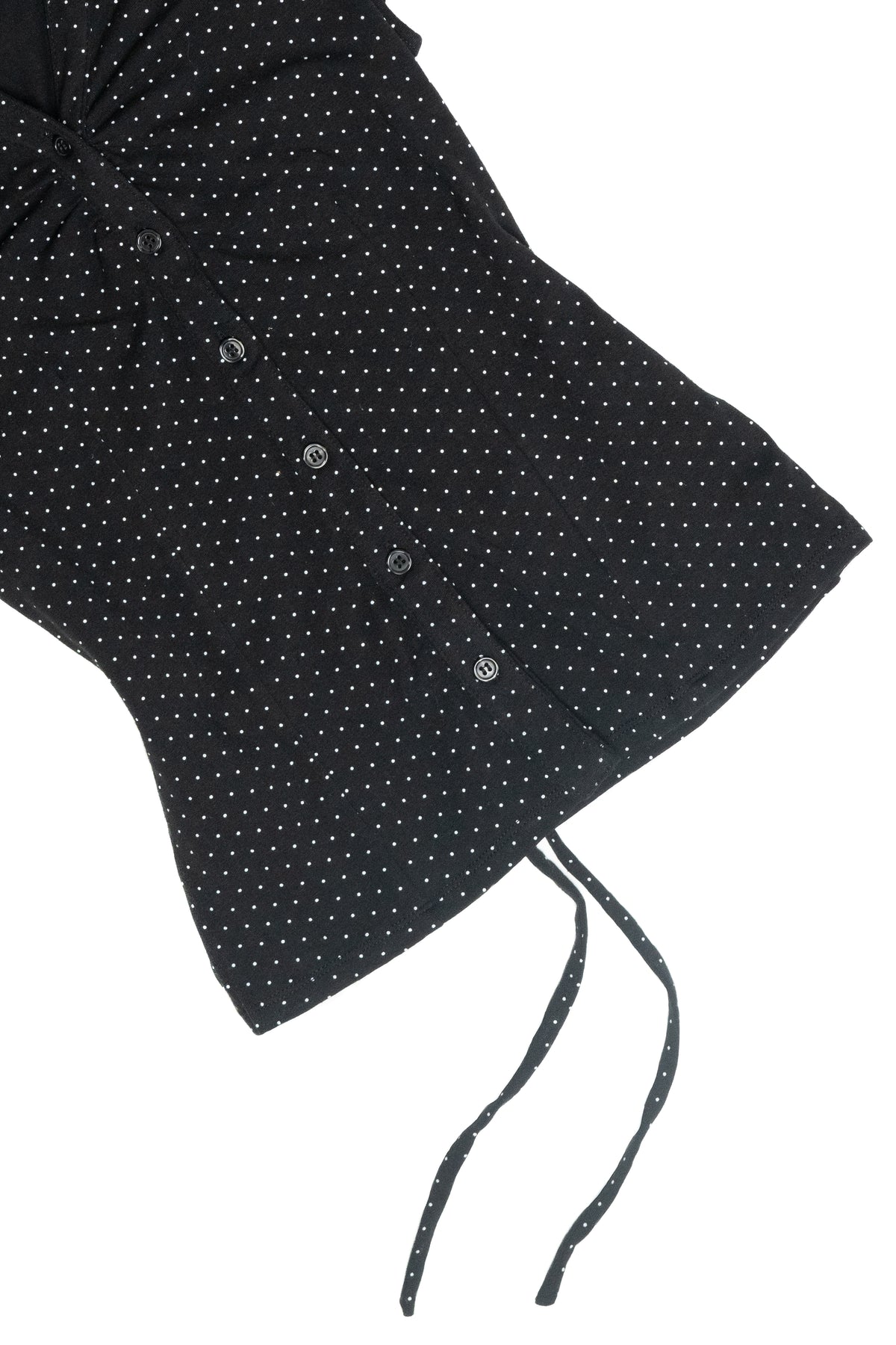 Pin Dot Cap Sleeve Shirt 