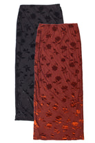 Floral Velvet Burnout Maxi Skirt