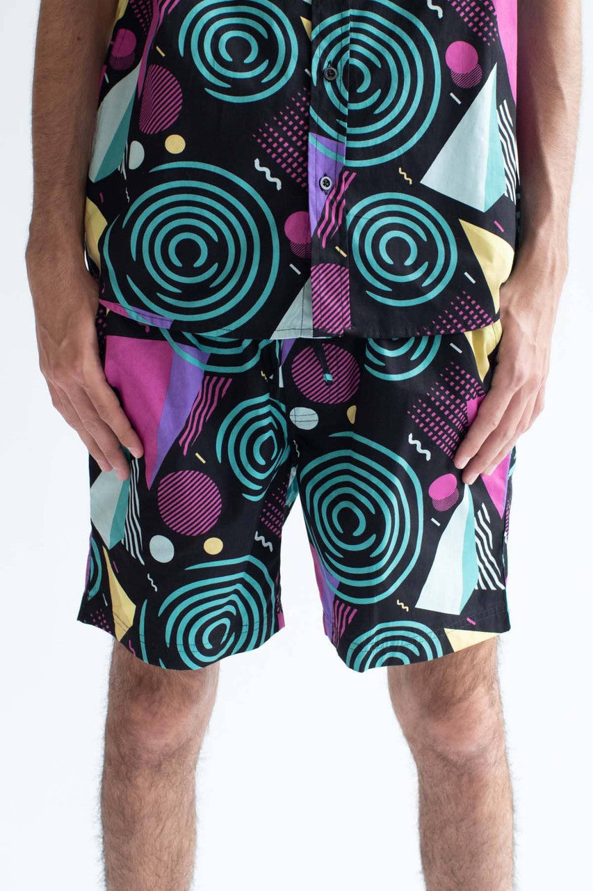 Vertigo Swirls Cotton Shorts