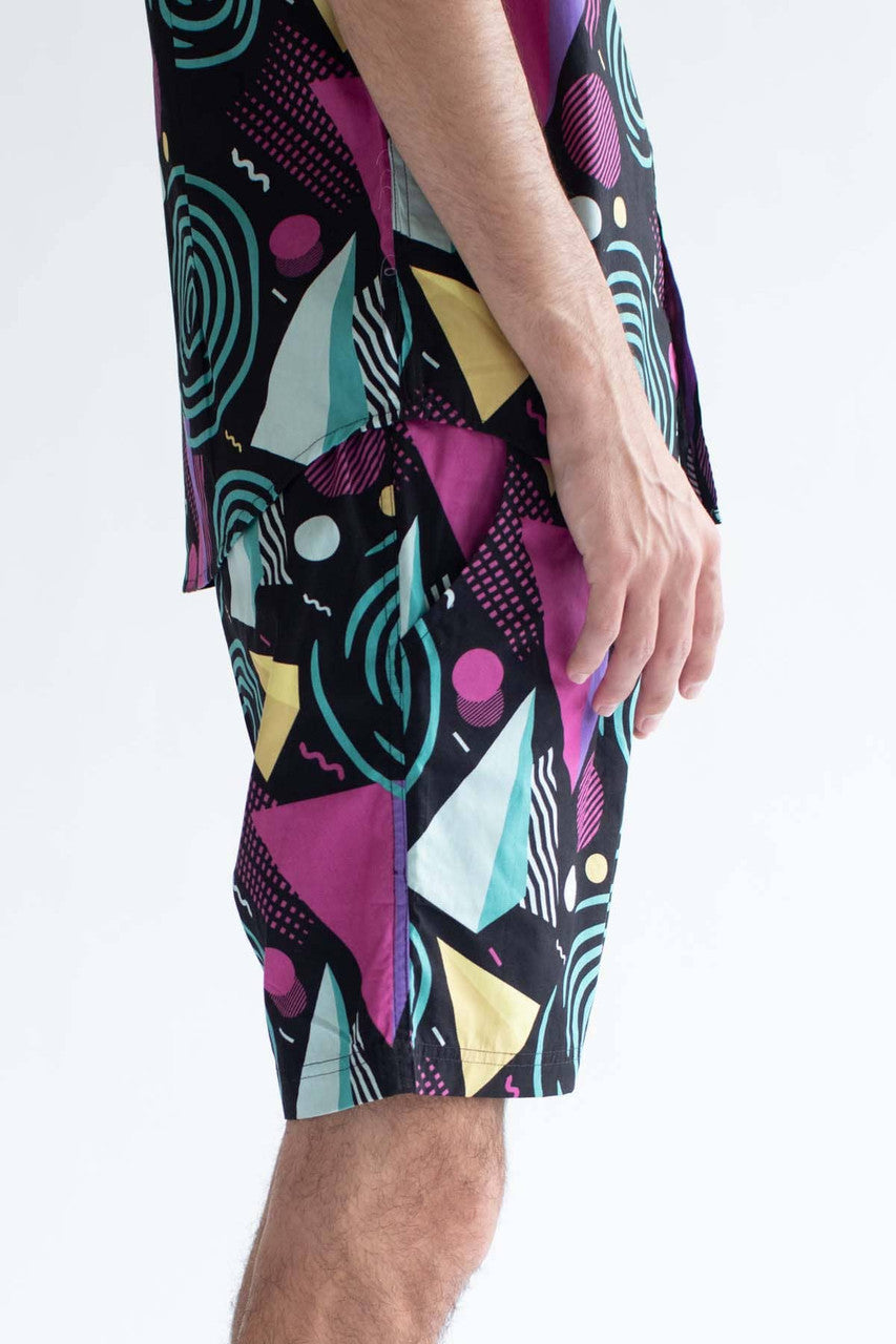 Vertigo Swirls Cotton Shorts