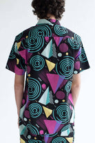 Vertigo Swirls Woven Button Up Shirt