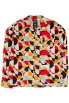 Vibrant Mod Long Sleeve Button Up Shirt