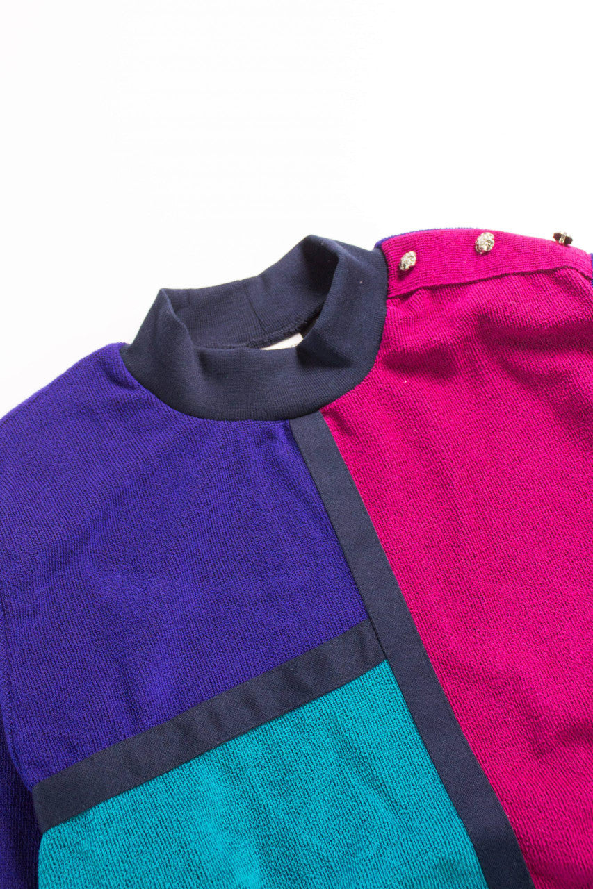 Mondrian Inspired 80s Sweater