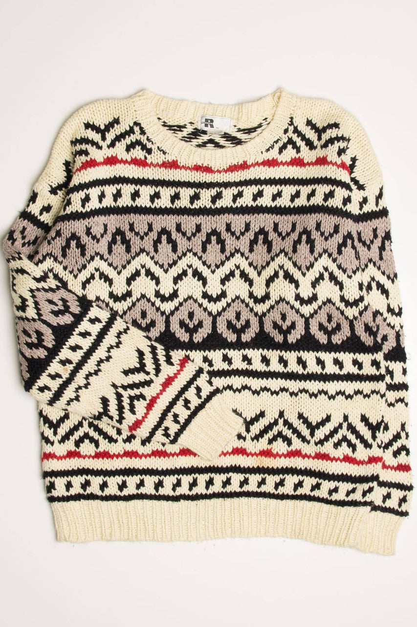 Vintage 80s Big Knit Sweater 3488