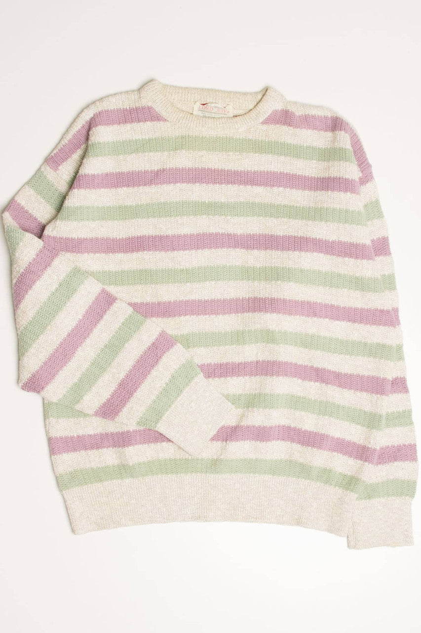 Vintage Lilac Striped Sweater 3492