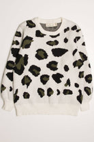 White Leopard Sweater 3528