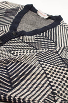 Vintage 80s Triangles Cardigan 3554
