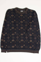 Vintage 80s Diamonds Sweater 3574