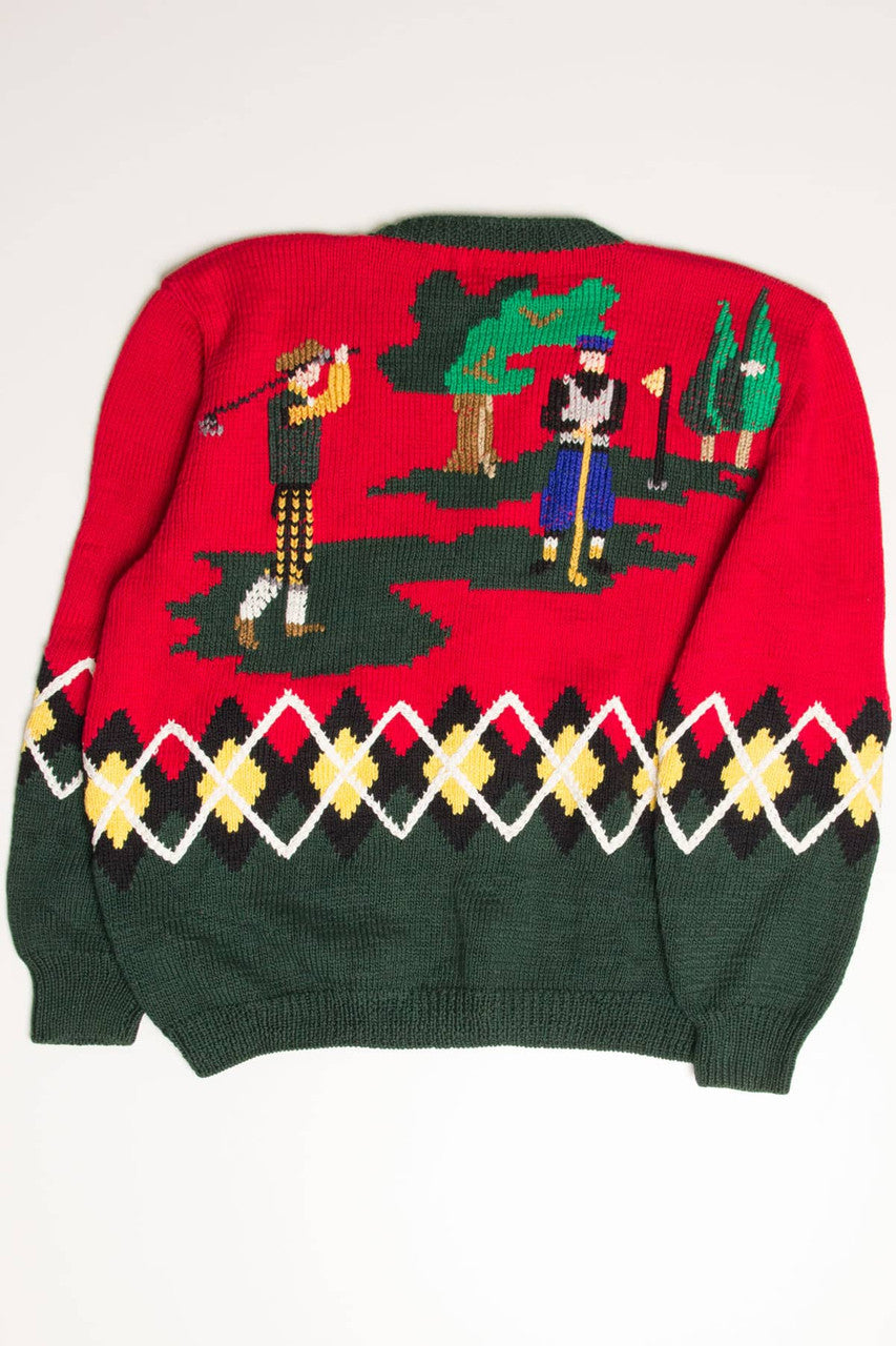 Vintage Hand Knit Golf Sweater 3578