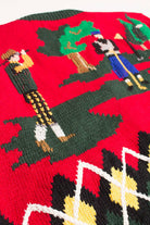 Vintage Hand Knit Golf Sweater 3578