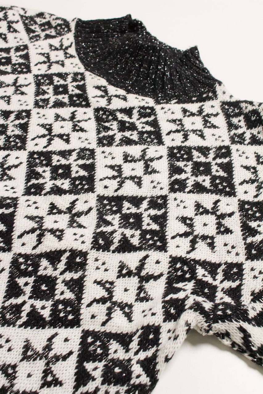 Vintage 80s Stars Sweater 3593