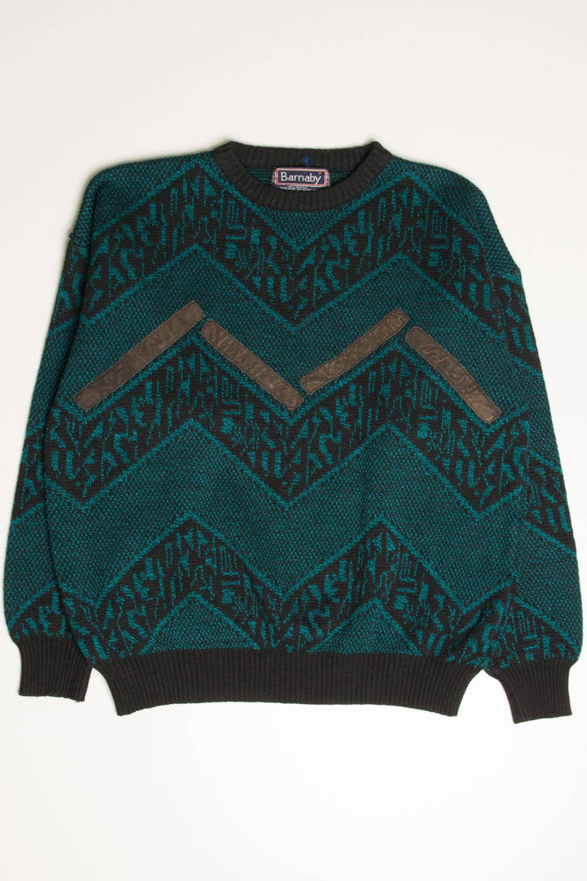 Vintage Teal 80s Sweater 3611