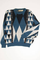 Vintage 80s Triangles Sweater 3615