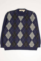 Navy Argyle Sweater 3618