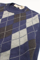 Navy Argyle Sweater 3618