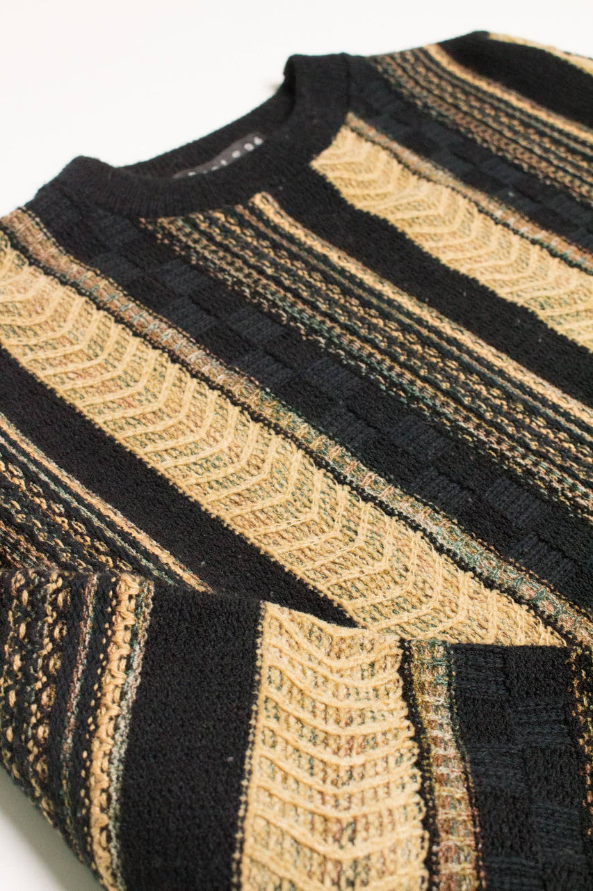Vintage Vertical Striped Sweater 3625