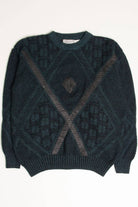 Vintage 80s Teal Sweater 3632