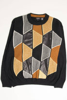 Vintage 80s Hexagons Sweater 3637