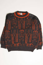 Vintage 80s Orange Sweater 3639