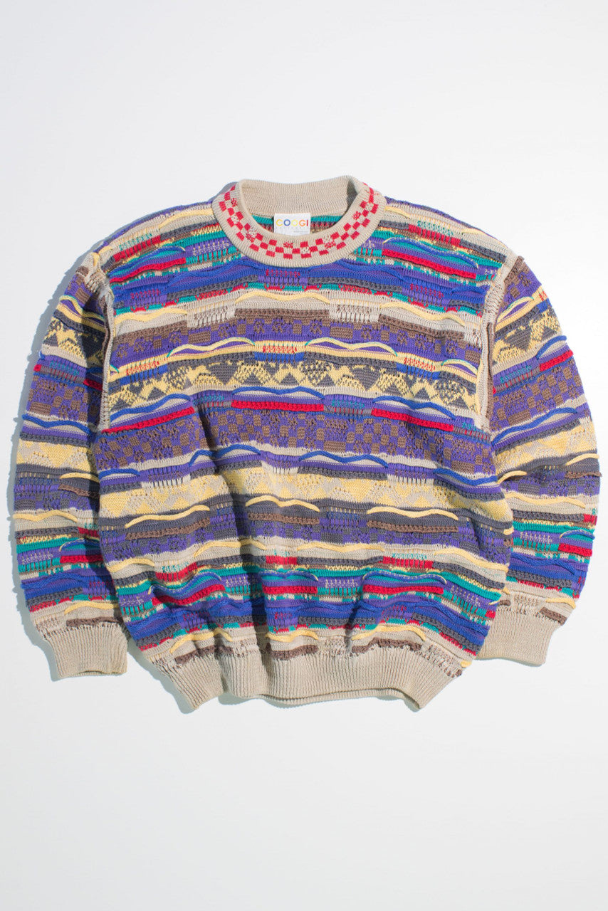 Multicolored Authentic Coogi Knit Sweater
