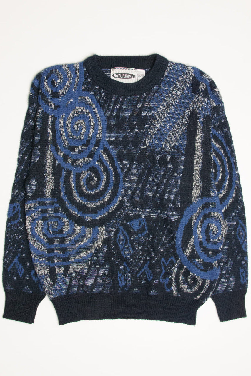 Vintage Swirl Saturdays 80s Sweater 3652