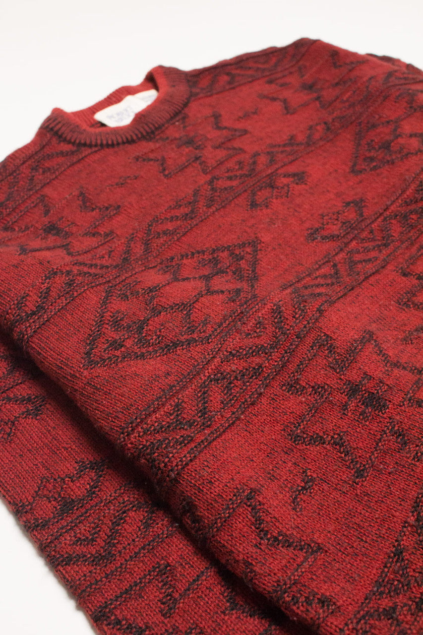 Red Robert Bruce 80s Sweater 3685