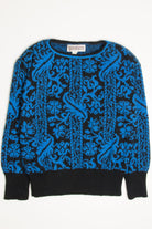 Black & Blue 80s Sweater 3709
