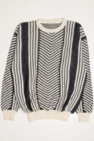 Vintage Chevron Italian 80s Sweater 3715