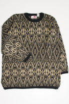 Vintage Metallic Gold 80s Sweater 3718