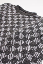 Vintage Checkered 80s Sweater 3742