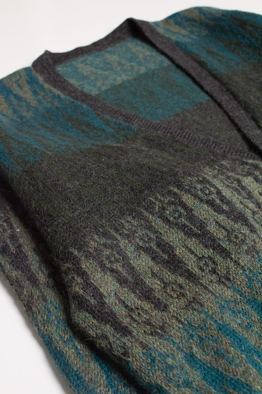 Teal 80s Cardigan 3747
