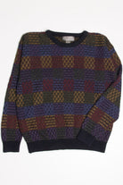 Checkered Cape Allegro 80s Sweater 3749