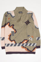 Vintage Starred Map 80s Sweater 3756