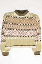 Vintage Green Cropped Sweater 3764