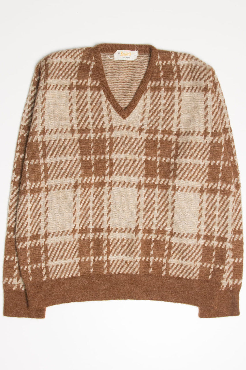 Vintage Seaforth Plaid 80s Sweater 3773