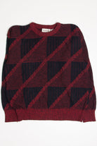 Red Michael Gerald 80s Sweater 3782