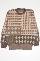 Vintage Patterned 80s Sweater 3787