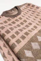 Vintage Patterned 80s Sweater 3787