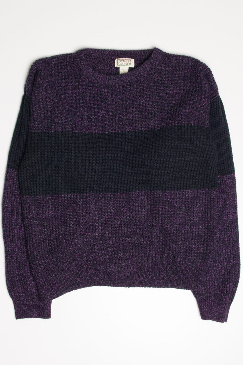 Purple Street Closed 80s Sweater 3793