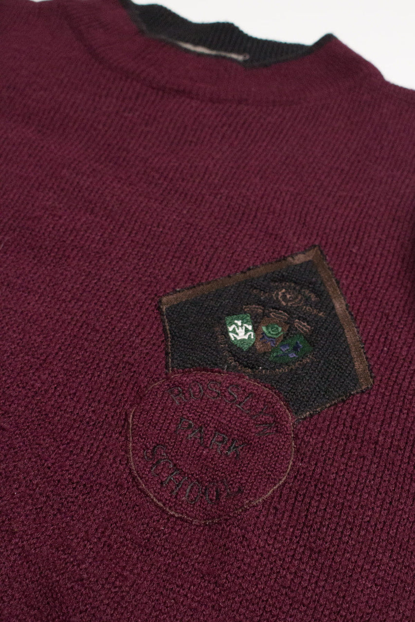 Rosslyn Park School Dornbusch 80s Sweater 3794