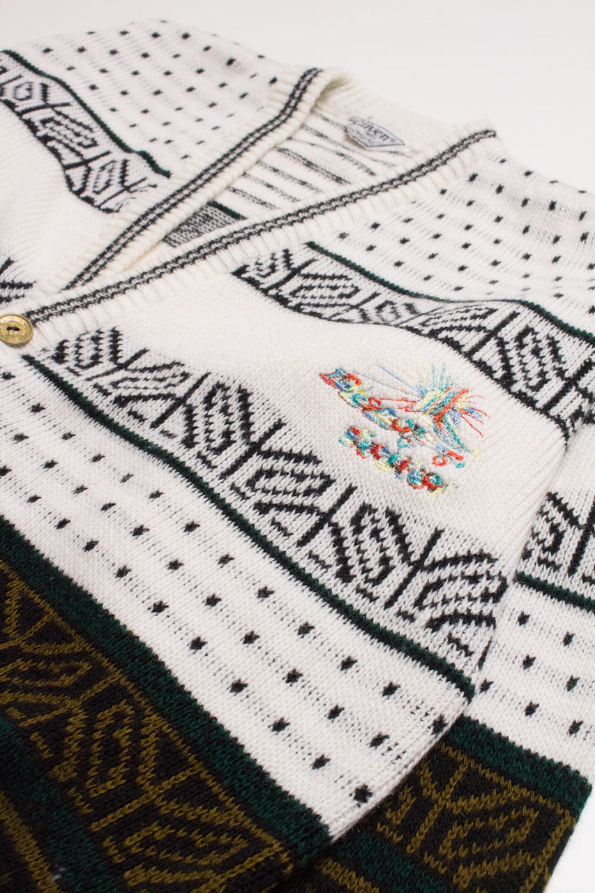 Vintage Embroidered 80s Cardigan 3802