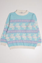 Pastel Kitty Arielle 80s Sweater 3805