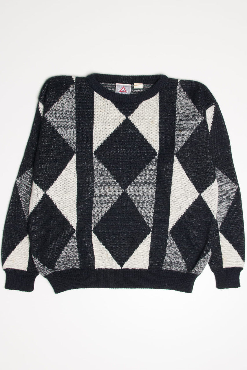 Vintage Diamond Triangle 80s Sweater 3817
