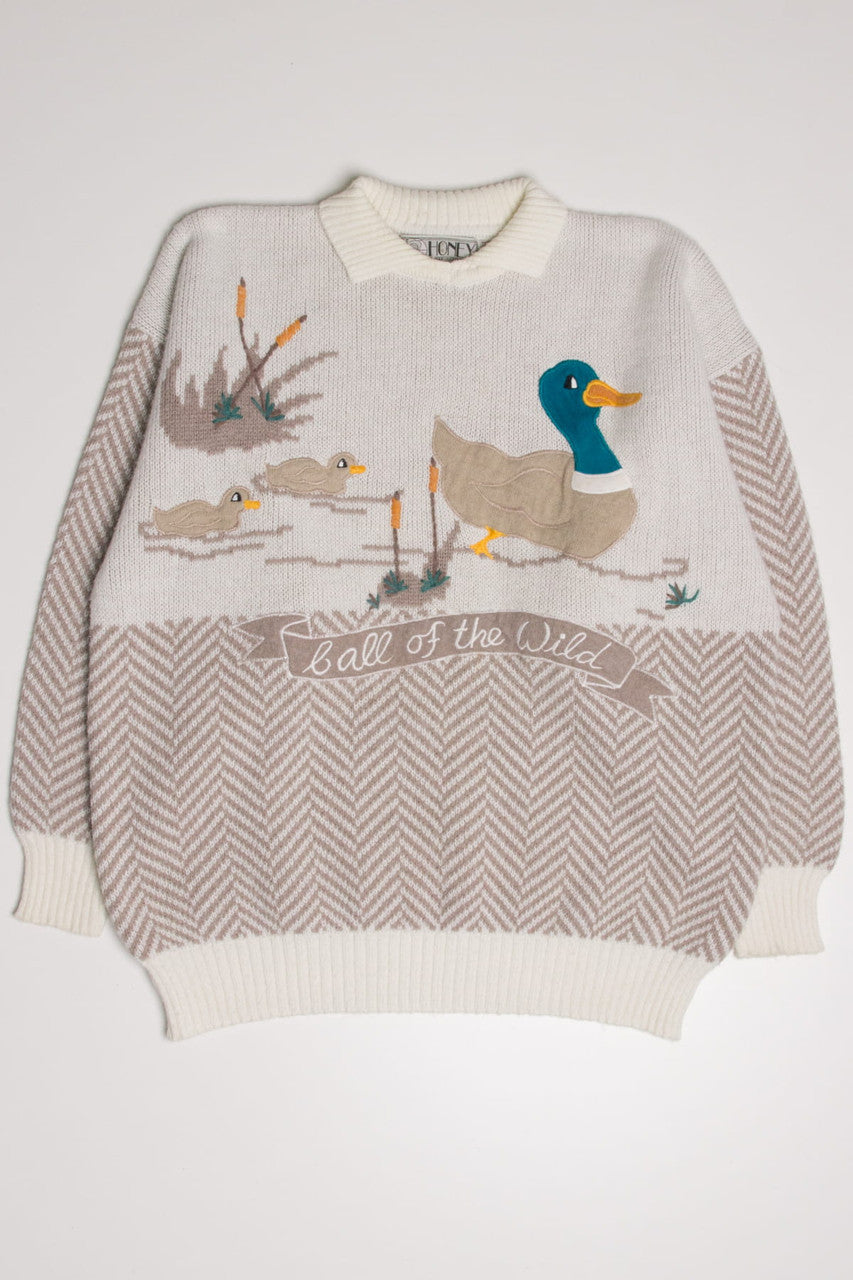 Vintage Call Of The Wild Ducky Sweater 3818