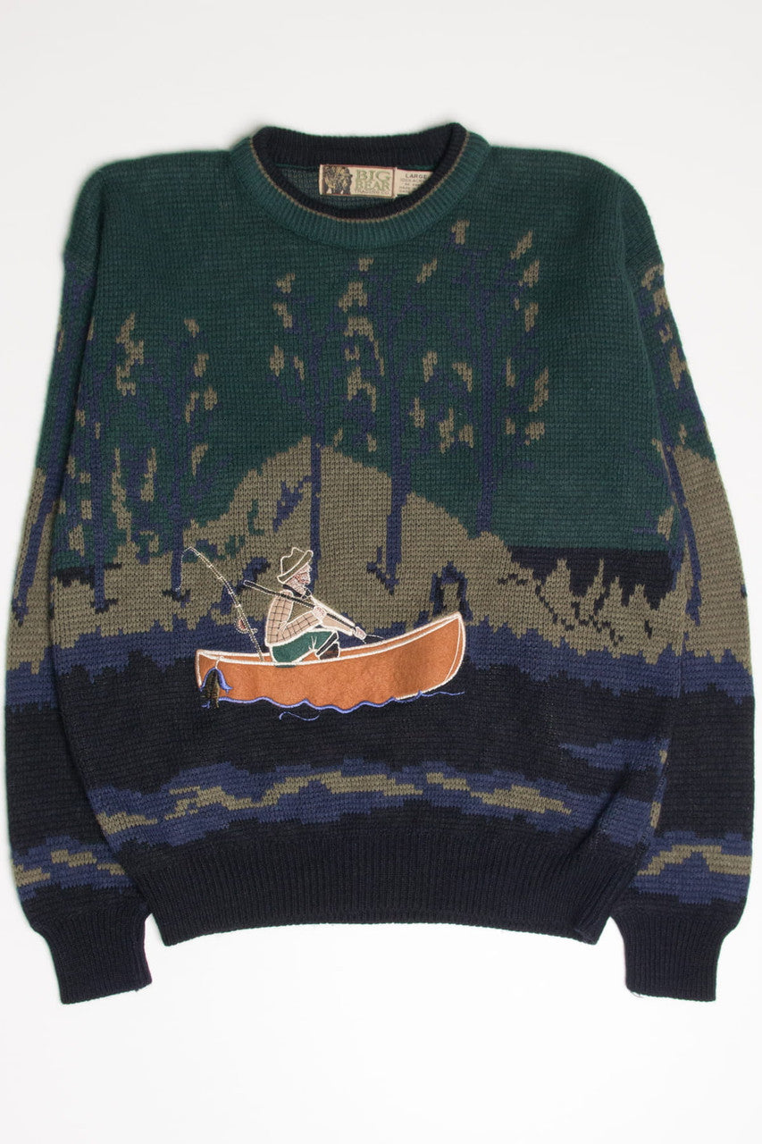 Embroidered Fisherman 80s Sweater 3822