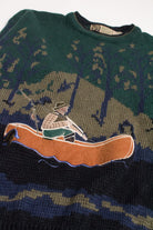 Embroidered Fisherman 80s Sweater 3822
