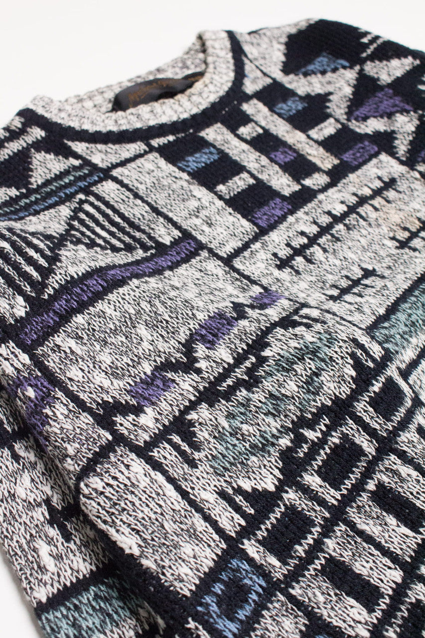 Michael Gerald Geometric 80s Sweater 3828