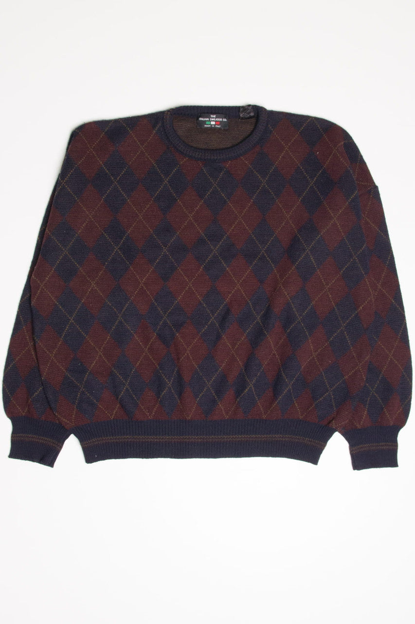 Argyle Italian 80s Sweater 3829