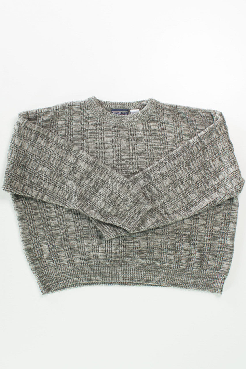Vintage Private Club 80s Grey Sweater